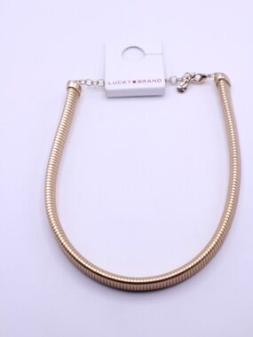 Lucky Brand Gold tone Coil Choker Necklace